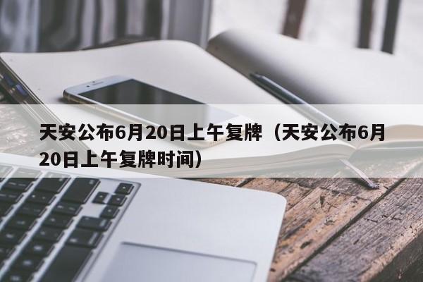 天安公布6月20日上午复牌（天安公布6月20日上午复牌时间）